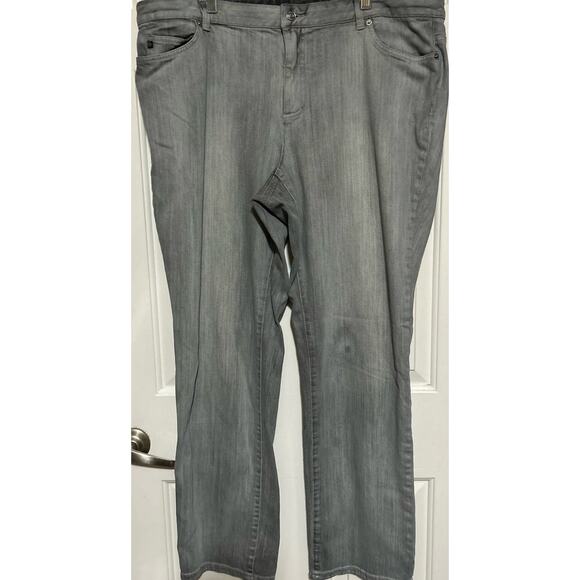 Michael Kors Women's Gray High‎ Rise Bootcut Jeans Size 20W - Picture 1 of 6